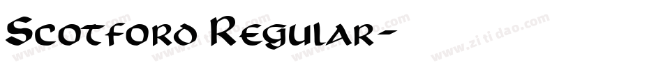 Scotford Regular字体转换